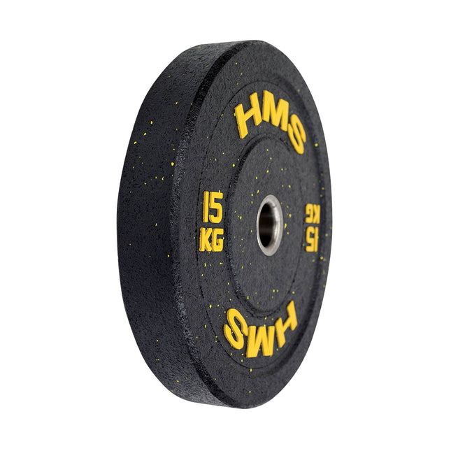 Olympijský bumper kotouč 15 kg – žlutý