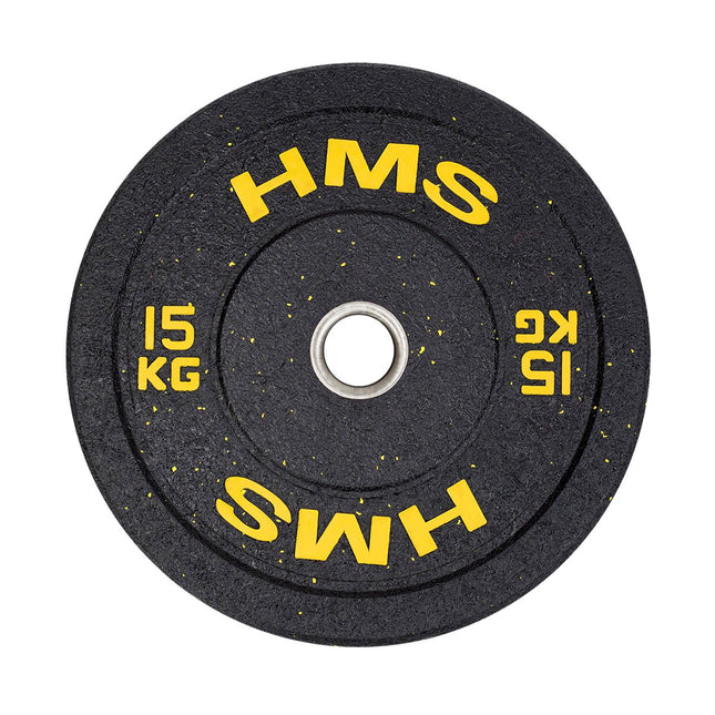 Olympijský bumper kotouč 15 kg – žlutý