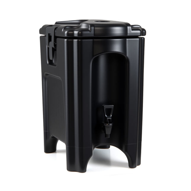 Geïsoleerde drankdispenser met kraan, 16,5 liter, zwart
