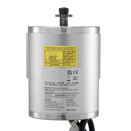 1800W 48V Brushless DC Motor Kit, Controller, Foot Pedal