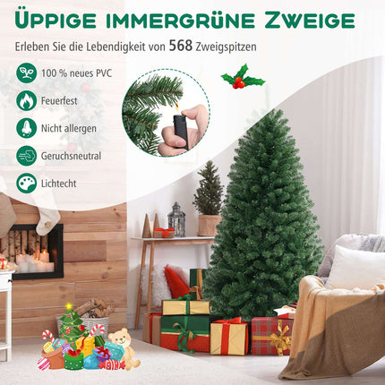 Umělý vánoční stromek 180cm, 200 LED, 568 větviček