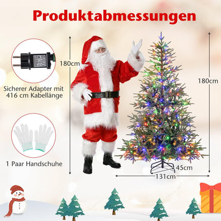 180 cm Artificial Christmas Tree with 250 LED Lights