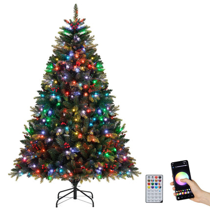 Umělý vánoční stromek 180cm s 370 RGB světly