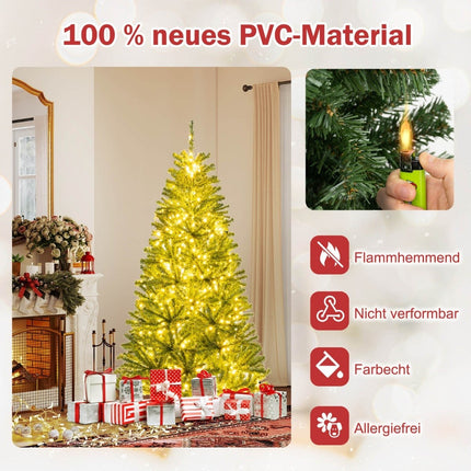 Umělý vánoční stromek 180 cm se 700 LED světly