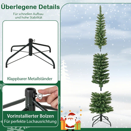 Umělý vánoční stromek 180 cm s LED světly