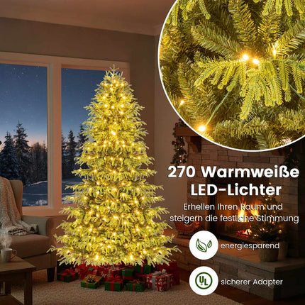 Umělý vánoční stromek 180 cm s LED světly