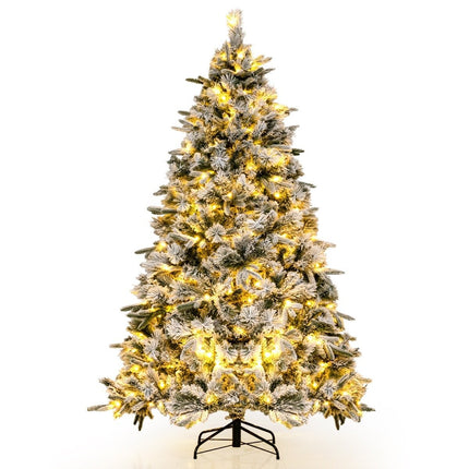 Umělý vánoční stromek 180 cm se sněhem a 250 LED světly