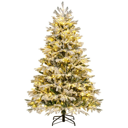 Umělý vánoční stromek 180 cm se sněhem a 350 LED světly