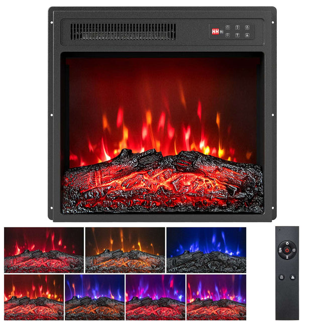 Elektrická krbová vložka 18", 750W/1500W, dálkové ovládání