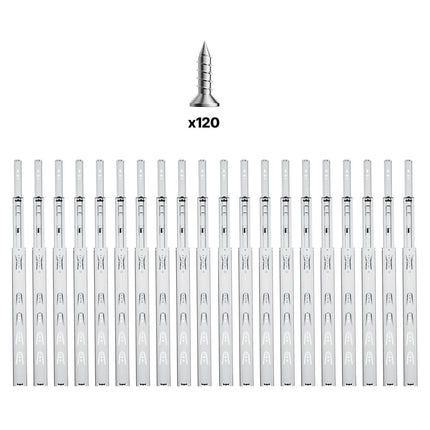 18-Inch Drawer Slides, 10 Pairs, Full Extension, 100 lb