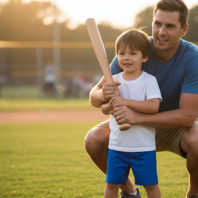 Dřevěná baseballová pálka 18-Inch s jutovým pytlíkem