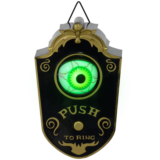 Halloween doorbell decoration, 18cm LED & sound eyeball