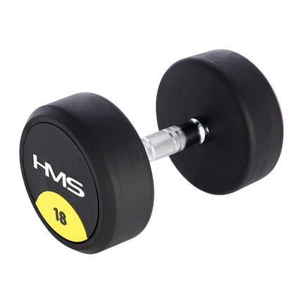 Pogumovaná jednoruční činka 18 kg – vybavení domácí posilovny