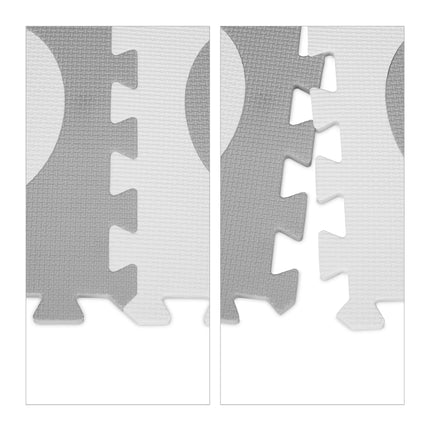 Pěnová podložka puzzle se srdíčky, 18 dílů