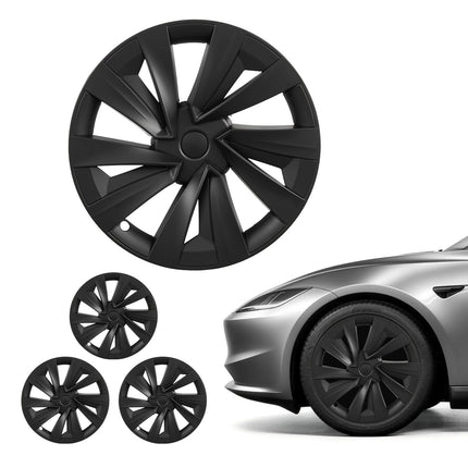 19-Inch Hubcaps Set of 4 for Model Y, Matte Black