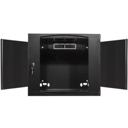 19" Wall cabinet/server cabinet U12 540 x 450 x 595 mm Unassembled Black