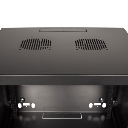 Nástěnný serverový rozvaděč 19" U15 540 x 450 x 725 mm, nesmontovaný, černý