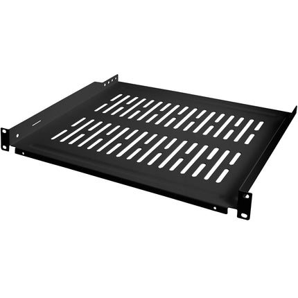 19" Fachboden 1HE 440 x 350 mm max 10 kg Schwarz