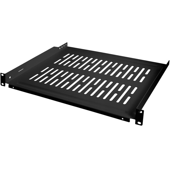 Police do racku 19" 1U 440 x 350 mm, max 10 kg, černá