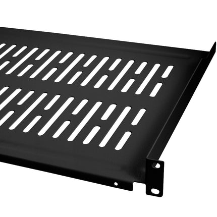 19" Fachboden 1HE 440 x 350 mm max 10 kg Schwarz