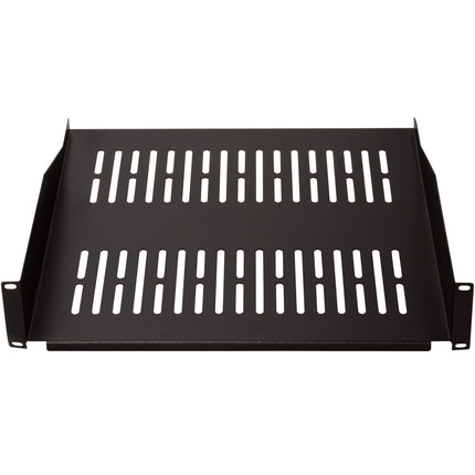 Police do racku 19" 2U 440 x 406 mm, max 25 kg, černá