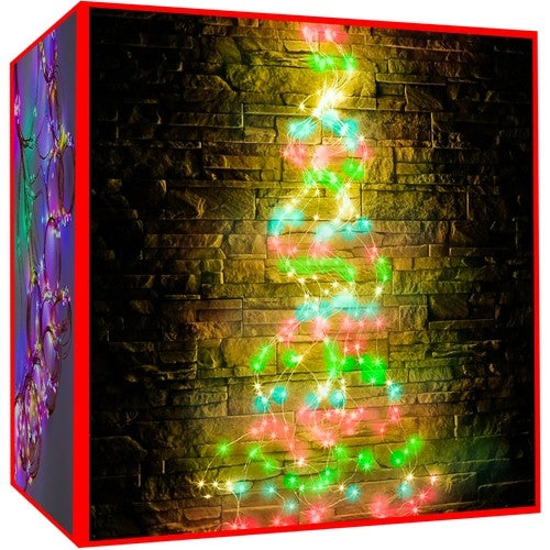 200 LED lamps - angel's hair - multicolor 12V