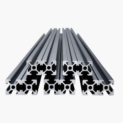 2020 T-Slot Aluminum Extrusion, 10 Pack 1200mm Black