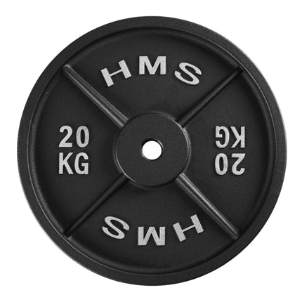 Litinový kotouč 20 Kg, otvor 31 mm, černý