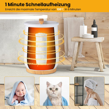 Handdoekverwarmer van 20 liter met led-display en timer