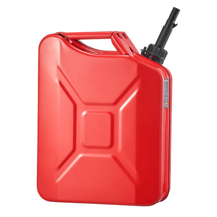 20L Metal Fuel Jerry Can With Spout, Leakproof Comfort Handle