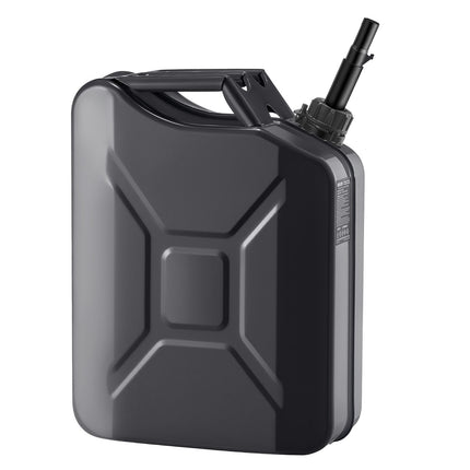 20L Metal Fuel Jerry Can with Spout, Leakproof Handle