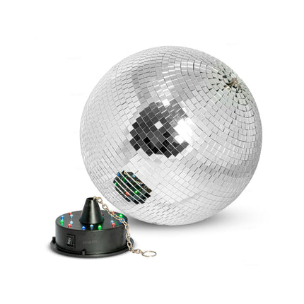 Disco koule 20 cm s motorem a LED světly