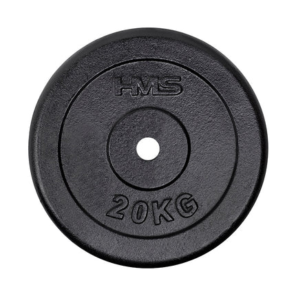 Kotouč 20 kg pro silový trénink, černý