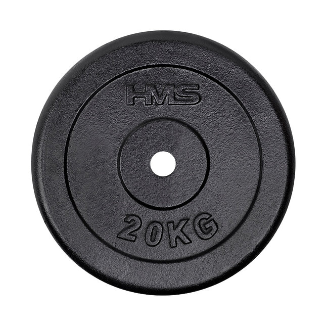 20 kg Black Weight Plate for Strength Training