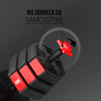 Sada kompozitní osy a jednoručních činek 20 kg