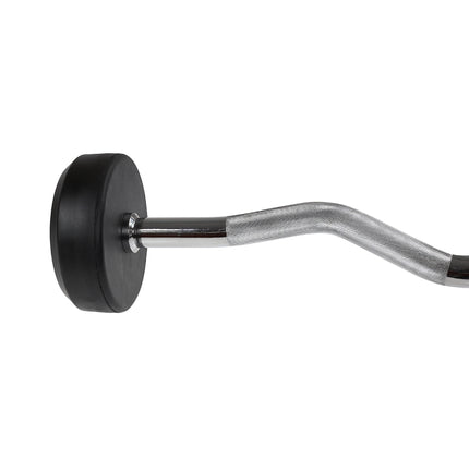 Pogumovaná bicepsová osa 20 kg – vybavení do posilovny