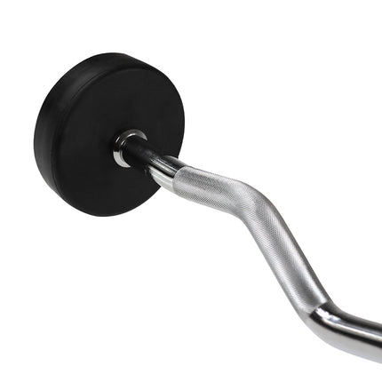 Pogumovaná bicepsová osa 20 kg – vybavení do posilovny
