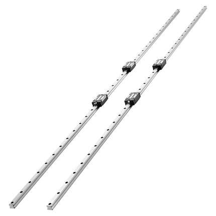 20mm Linear Rail Guide Kit, 2 x 2000mm Rails, 4 Blocks