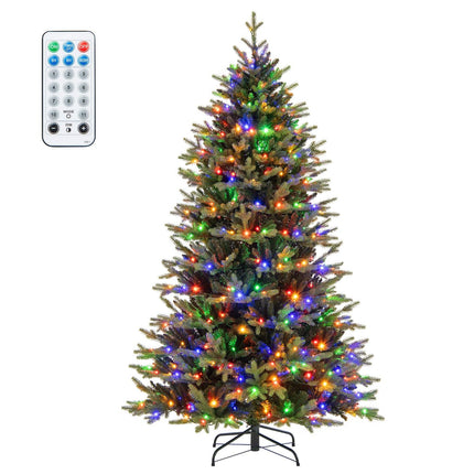 Umělý vánoční stromek 210 cm se 470 LED, zelený