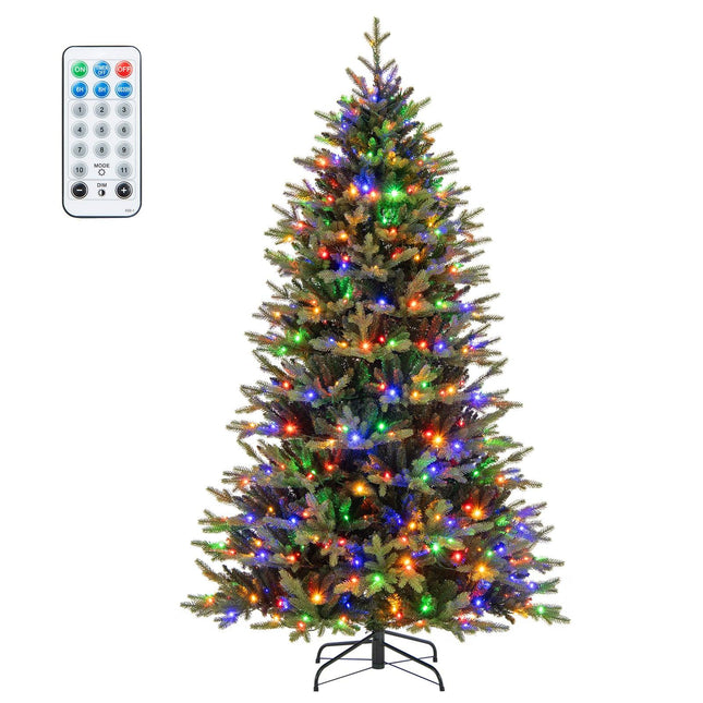 Umělý vánoční stromek 210 cm se 470 LED, zelený