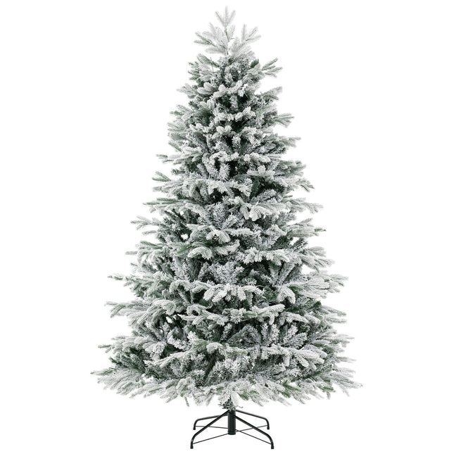 Umělý vánoční stromek 210 cm se sněhem a 450 LED