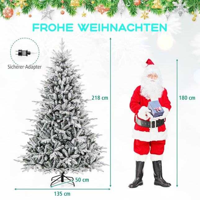 Umělý vánoční stromek 218 cm s 350 LED světly