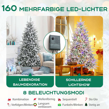Umělý vánoční stromek 218 cm s 350 LED světly