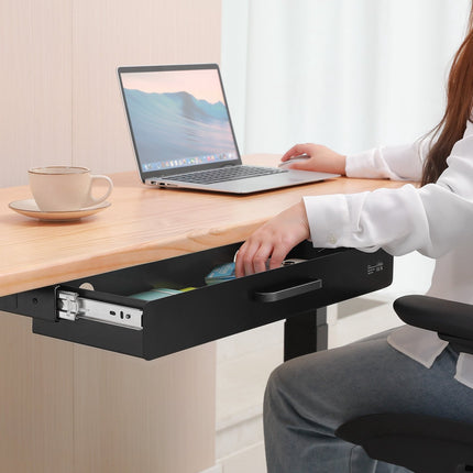 22-Inch Under Desk Pull-Out Drawer, Steel Storage Organizer