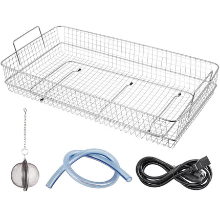 22L Ultrasonic Cleaner, 40kHz Stainless Steel, Heater Timer