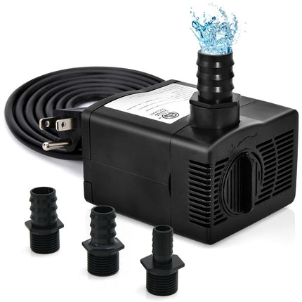 Mini akvarijní čerpadlo 22 W s výtlakem 2.2 m, kabelem 1.83 m a 3 tryskami, 900 L/h