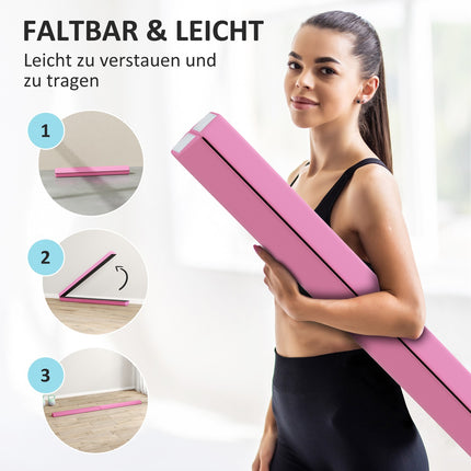 Portable 236 cm non-slip gymnastic beam for children 3+