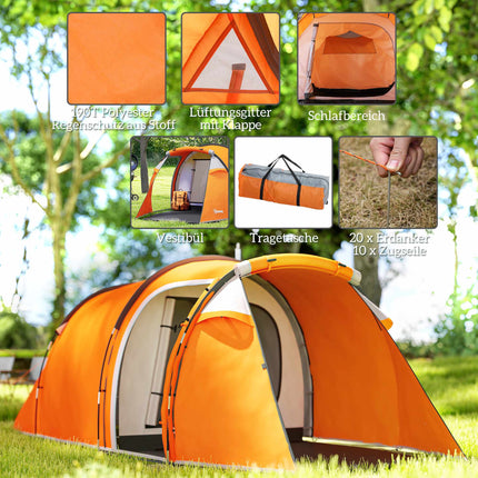 2-3-Personen-Campingzelt, wasserdicht, mit Tragetasche