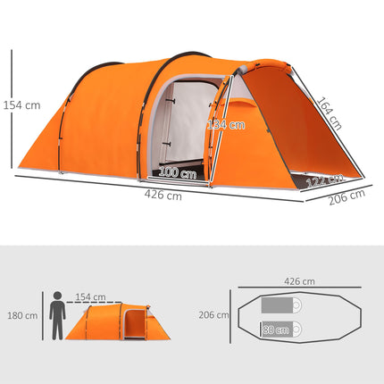 2-3-Personen-Campingzelt, wasserdicht, mit Tragetasche