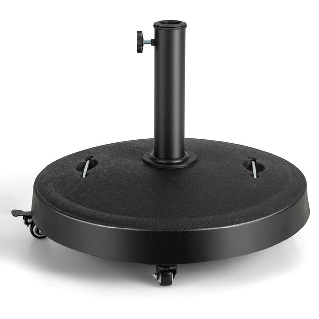 Stojan na slunečník 23 kg s kolečky a madly, pro tyče 38/48 mm, Ø52 cm